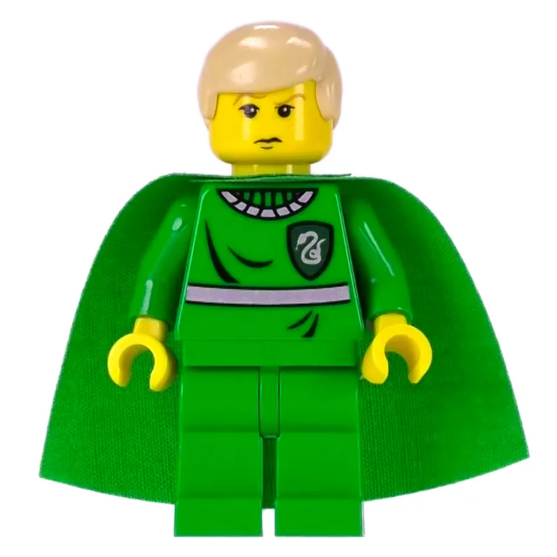 Draco Malfoy, Yellow Skin, Green Slytherin Quidditch Uniform