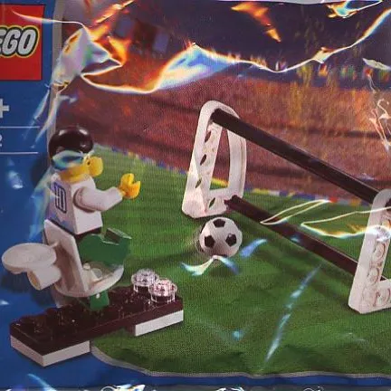 Soccer Player with Goal