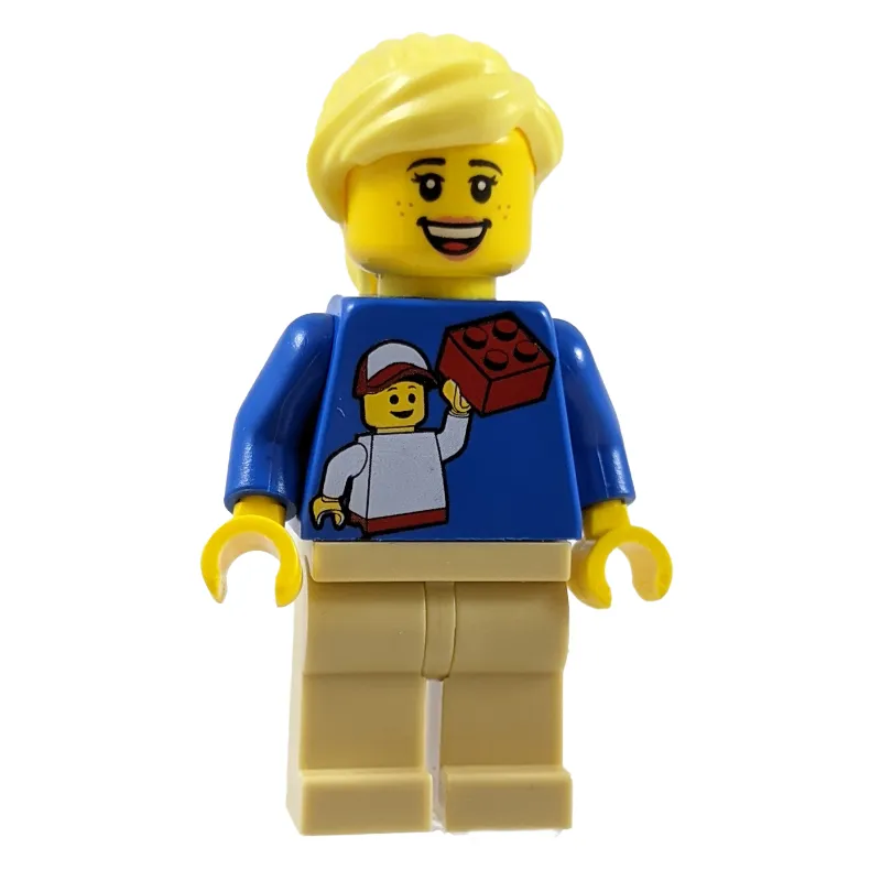 Blue Torso, Tan Legs, Bright Light Yellow Hair