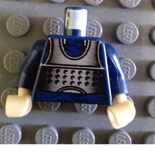 Torso Armor Silver Print (Bib Fortuna), Dark Blue Arms, Tan Hands