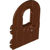Door 1 x 4 x 6 Round Top with Window and Keyhole, Non Reinforced Edge