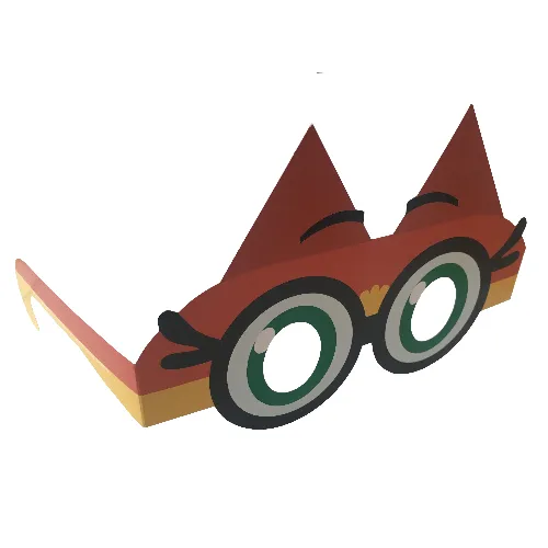 Play Gear, Glasses Mask (Dr. Fox Print)