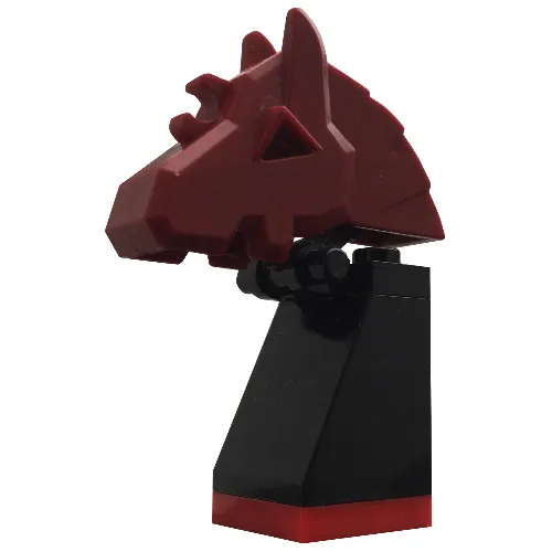 Viking Chess Piece Red Knight - Portions may be Glued