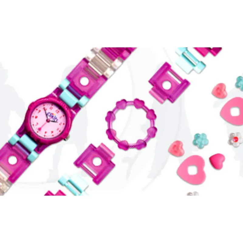 Clikits Heart Buildable Watch (Pink)