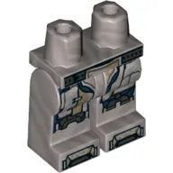 Hips and Flat Silver Legs with Dark Blue/Tan Armour Plating (Iron Man)