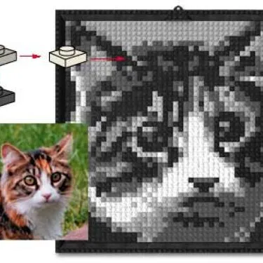 Lego Mosaic Cat