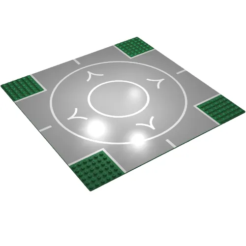 Baseplate 32 x 32 with 6-Stud Crossroads with Runway Print