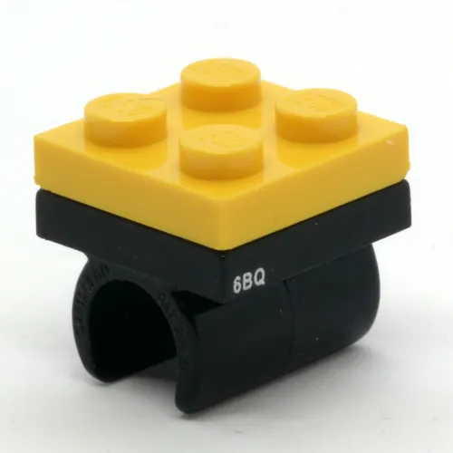 Pencil Topper, Integrated 2 x 2 Plate with Black Clip