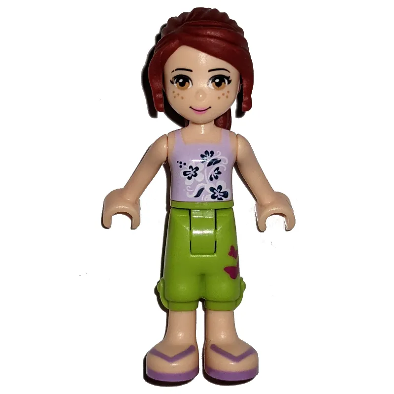 Mia - Lavender Top, Lime Trousers