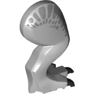 Animal Body Part, Dinosaur, Indominus Rex Leg, Right, with Pin, Metallic Silver Patches and Black Claws Print