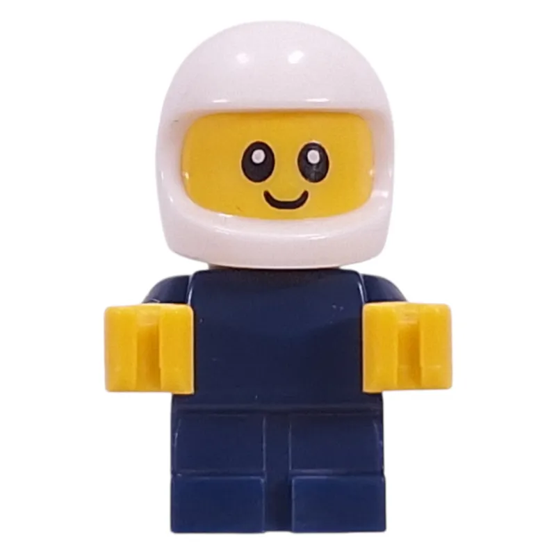 Baby, Racer, Dark Blue Body, White Helmet