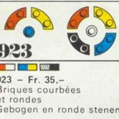 50 bricks, curved and round