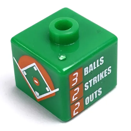 Pen Bead, Square with Baseball Diamond, Score Board Print