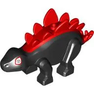 Animal, Dinosaur, Stegosaurus Small with Red Spikes, Eyes print