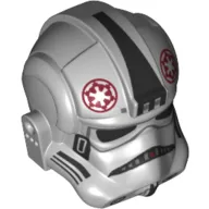 Helmet AT-AT / Tie Pilot, Dark Red Empire Symbol, Black Markings Print