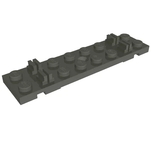 Vehicle Track, Train, Sleeper Plate 2 x 8 with Cable Grooves