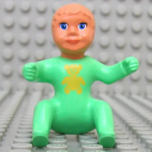 Belville Figure Baby, Nougat Hair, Bear Print