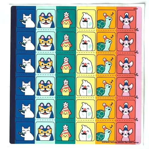 Sticker Sheet for Set 41806-1