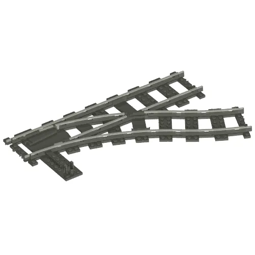 Vehicle Track, Train, 9V Switch Point Right