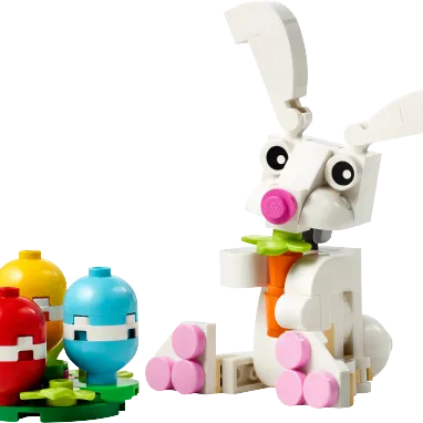 Easter Bunny with Colourful Eggs