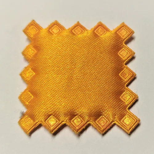 Belville, Pillow 4 x 4 with Border of Diagonally Embossed Squares