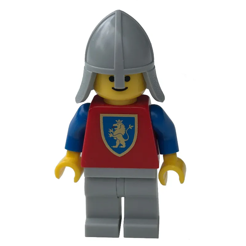 Knight (Crusader Lion) - Light Bluish Gray Legs, Neck-Protector