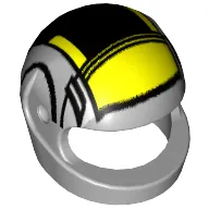 Helmet, Standard with Black and Yellow B-Wing Pilot Print