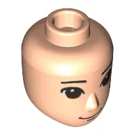 Minidoll Head Male Reddish Brown Eyes