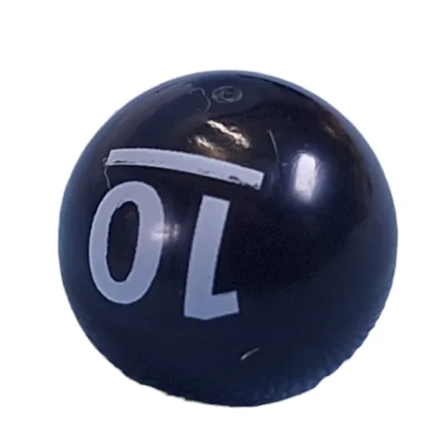 Technic Ball Joint with White '10', Halter Weight print