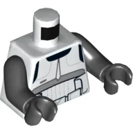 Torso Detailed Scout Trooper Armour Print, Black Arms and Hands