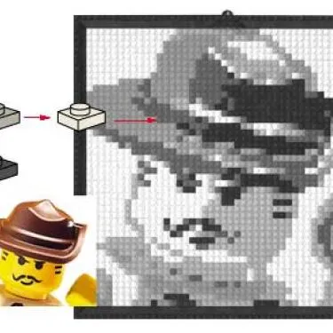 Lego Mosaic Johnny Thunder