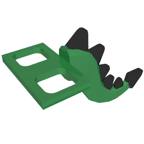 Minifig Hipwear Tail Dragon with Black Scales and Spikes print Costume