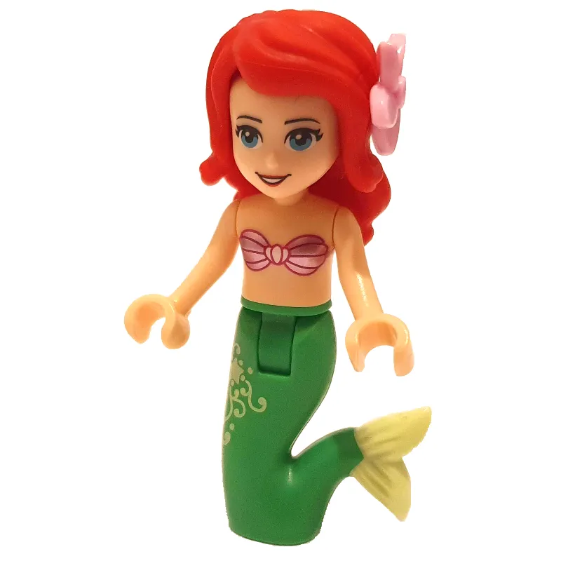 Ariel - Mermaid Form, Pink Top, Flower