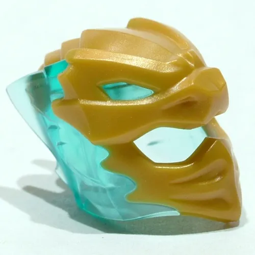 Wrap / Mask with Marbled Trans-Light Blue Crystals Pattern