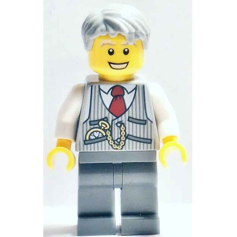 Light Bluish Grey Torso, Dark Bluish Grey Legs, Light Bluish Grey Hair