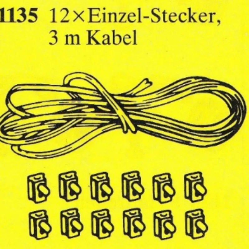 Battery Cable Kit: 12 Connectors, 3m Cable