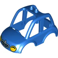 Duplo Car Body High Cab 2 Top Studs with Headlights, Grill print