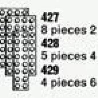 5 Plates 4 x 8 (The Building Toy)