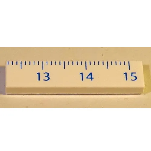 Tile 1 x 4 with Ruler CM 13 - 15 Pattern