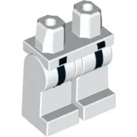 Hips and White Legs with Martial Arts Black Belt Print