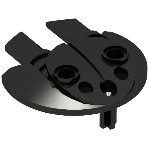 Large Figure Shield 5 x 5 with Dual Round Prongs