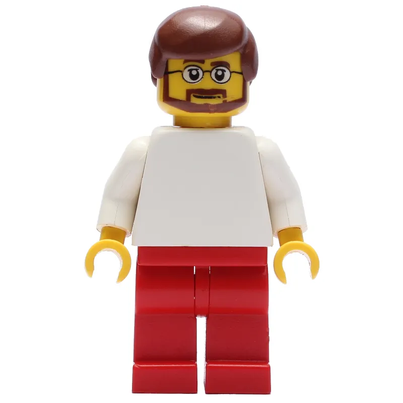 White Torso, Red Legs, Reddish Brown Hair