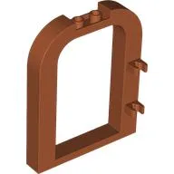 Door Frame 1 x 6 x 6 1/3 with Rounded Top, Clips