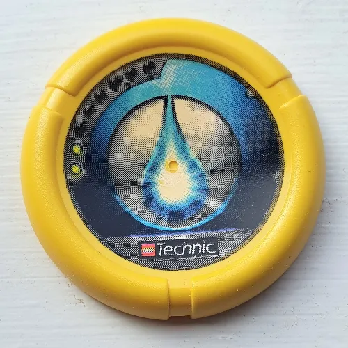 Large Figure Throwing Disk, Scuba / Sub, 2 Pips, Waterdrop Logo Print