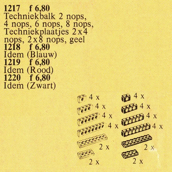 TECHNIC Beams & Plates [Red]