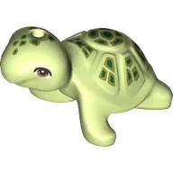 Animal, Turtle with Bright Green Shell, Dark Green Spots print