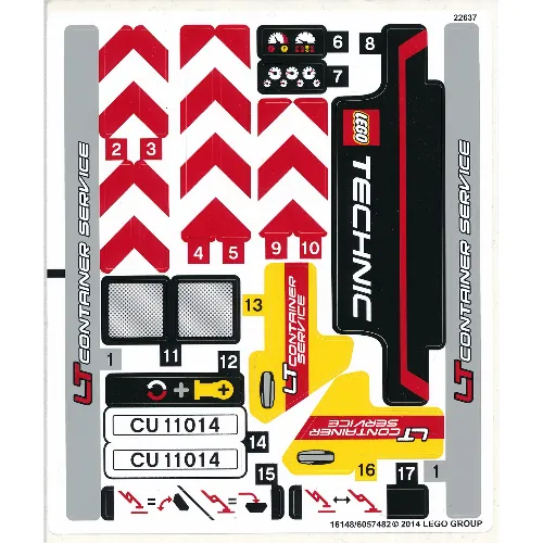 Sticker Sheet for Set 42024-1