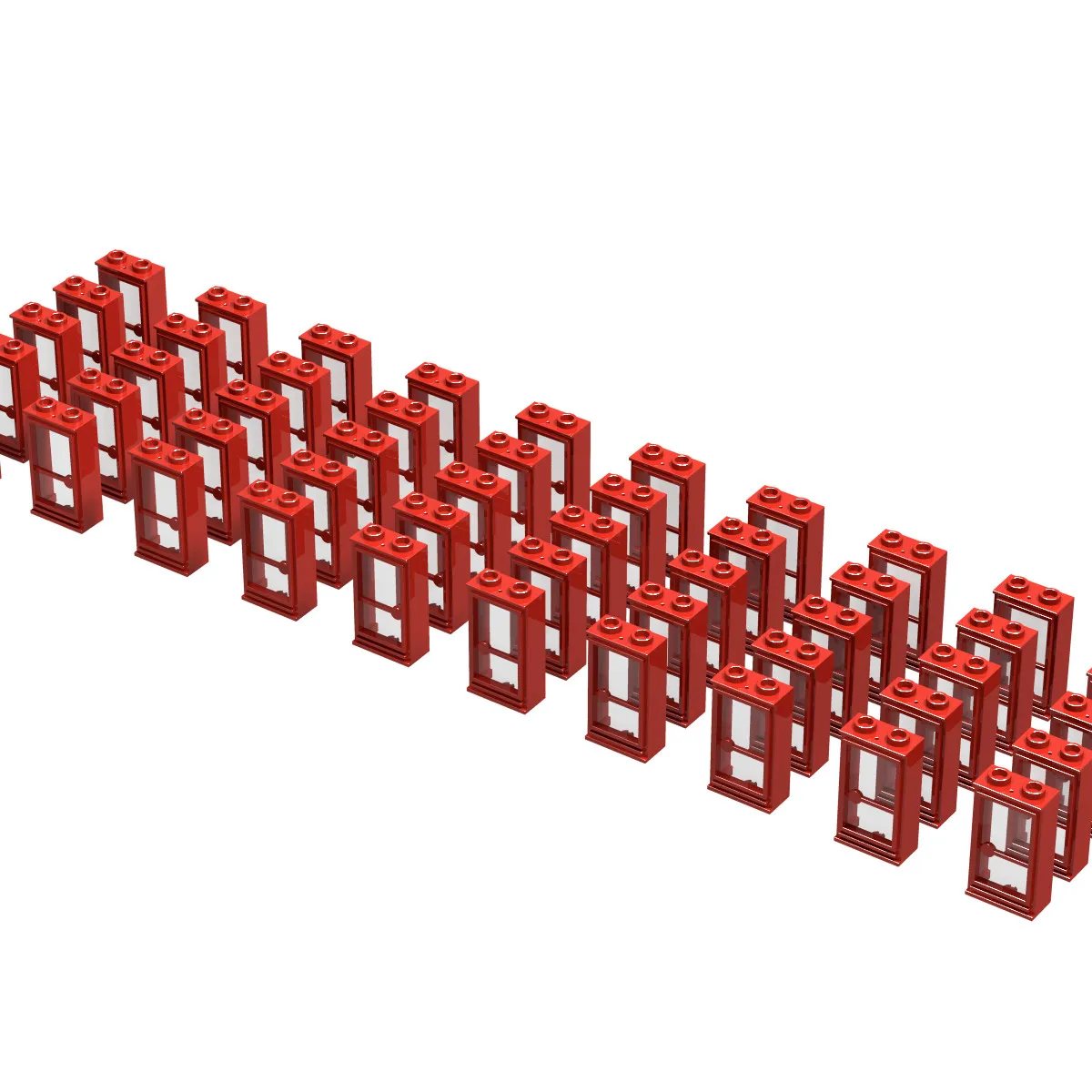 1 x 2 x 3 Doors Refill, Red