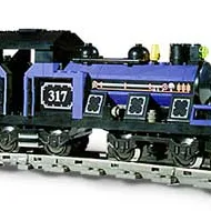 Large Train Engine Blue