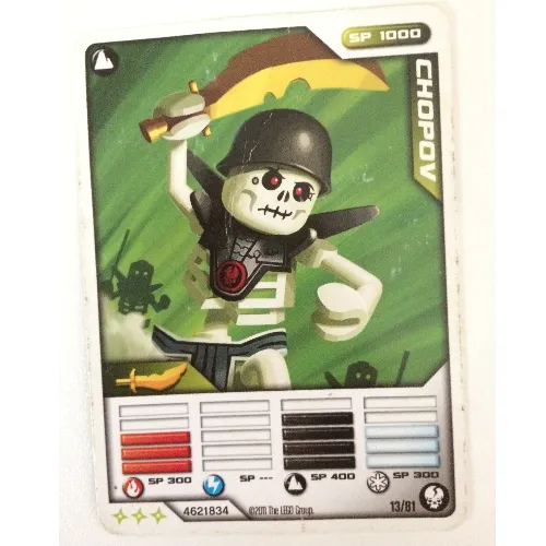 Trading Card, Ninjago Deck #1: 13 - Chopov - North American Version